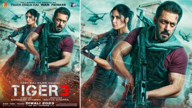 Tiger 3: Salman Khan, Katrina Kaif's New Poster Out, Film to Release This Diwali (View Pic)