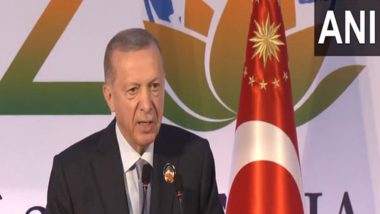 G20 Summit 2023: India is Turkey’s Greatest Trade Partner in South Asia, Says Turkish President Recep Tayyip Erdogan (Watch Video)