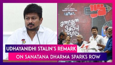 Udhayanidhi Stalin’s Remark On Sanatana Dharma Sparks Row, BJP Leaders Slam Tamil Nadu Minister For Comment