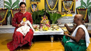 Ram Charan’s Wife Upasana Shares Pictures from Daughter Klin Kaara’s First Varalakshmi Vratha