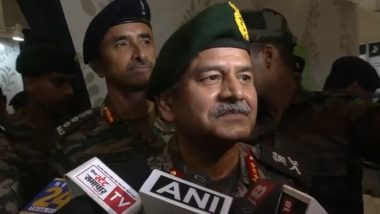 Terrorists Infiltrating Through Nepal and Punjab To Disrupt Peace in Jammu and Kashmir, Says Army Commander Lieutenant Upendra Dwivedi (Watch Video)