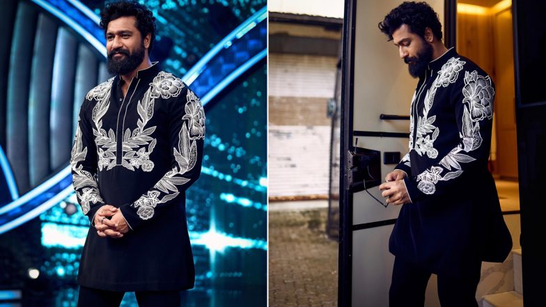 Vicky Kaushal's Black Printed Kurta is the Perfect Inspiration to Rock This Festive Season (See Pics)