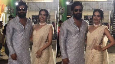 Vicky Kaushal and Manushi Chhillar Spotted on the Sets of India’s Got Talent; The Great Indian Family Stars Pose in Style for the Paparazzi (Watch Video)
