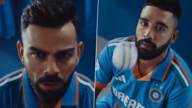 Fans Impressed After Adidas Unveils Team India’s New Jersey for ICC World Cup 2023 With Tricolour Stripes