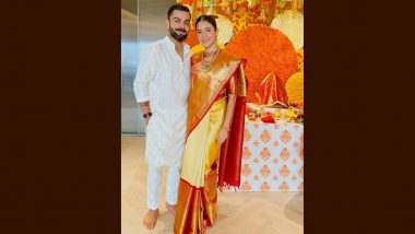 Anushka Sharma Celebrates Ganesh Chaturthi With Husband Virat Kohli, Shares Pictures On Instagram (See Instagram Post)