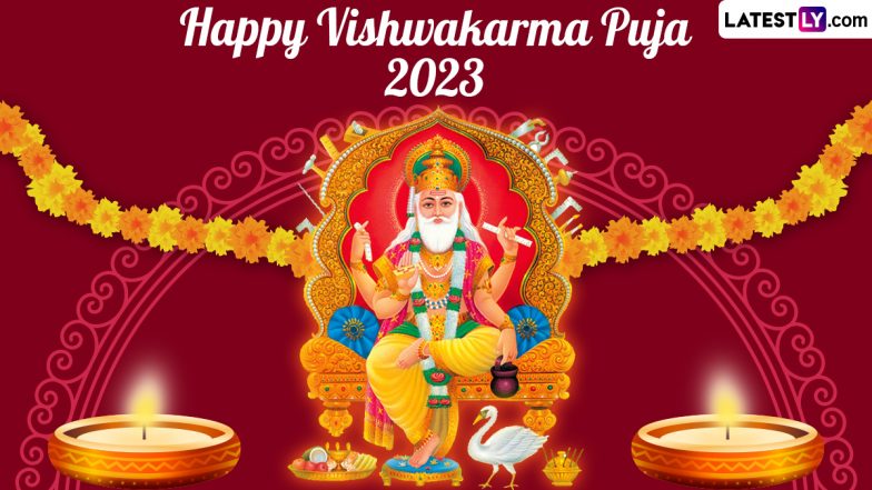 Vishwakarma Puja Wishes 2023 and Messages: Happy Vishwakarma Jayanti WhatsApp Greetings, Images, SMS and Wallpapers To Share With Family and Friends