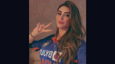 Afghanistan Mystery Girl Wazhma Ayoubi Shows Support for Team India Against Pakistan in Asia Cup 2023, Dons Indian Cricket Team Jersey (See Post)