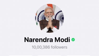 WhatsApp Channel of PM Narendra Modi Crosses One Million Followers in One Day