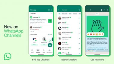 WhatsApp Channels Launched: Mark Zuckerberg Launches WA Channels in India and Over 150 Countries, New Way to Follow Celebs; Here’s How to Use It