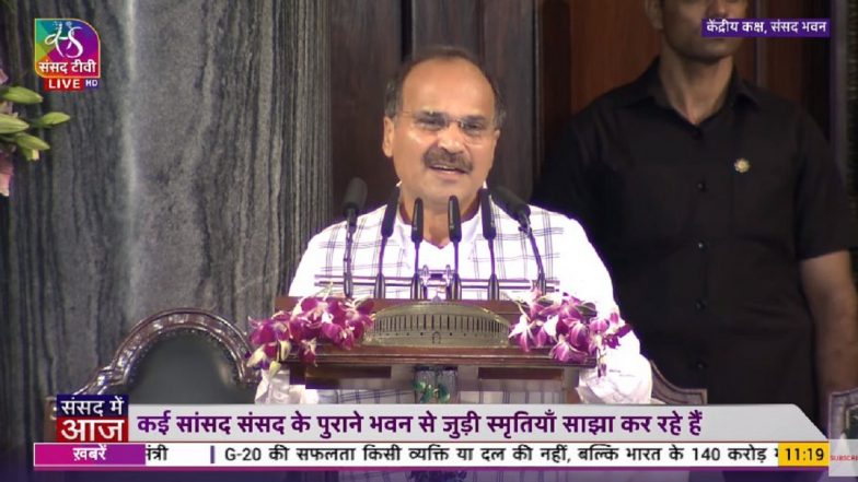 Congress Leader Adhir Ranjan Chowdhury Flags ‘Stark Disparities’, Bats for Job Creation To Emerge As Developed Nation (Watch Video)