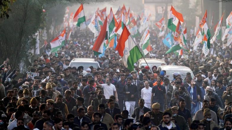 Bharat Jodo Yatra First Anniversary: Congress To Hold Padyatras in 722 Districts on September 7 To Commemorate One Year of Rahul Gandhi's Padyatra