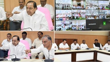 Telangana CM KCR Launches Nine New Government Medical Colleges in a Single Day, Call It ‘White Coat Revolution’ (Watch Video)