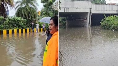 Hyderabad Rains: Normal Life Hit As Heavy Rainfall Lashes Telangana Capital, Several Colonies Inundated, Educational Institutions Shut (Watch Video)