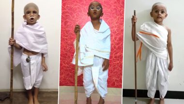 Gandhi Jayanti 2023 Fancy Dress Competition Ideas: Dress Your Kids as Bapu for Celebration at School (Watch Tutorial Video)