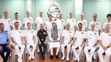 New Uniform of Indian Navy: Newly-Designed Uniform of Navy Including T-Shirt, Cap, Jacket and Shoes Displayed During Naval Commanders Conference in New Delhi