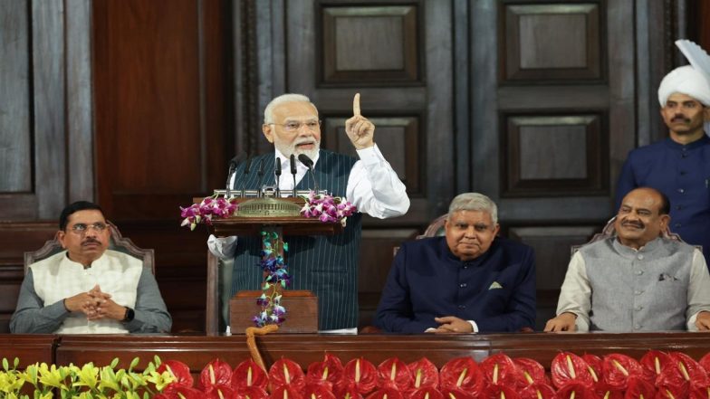 PM Narendra Modi Addresses Lok Sabha for First Time in New Parliament Building, Says ‘House Not Place to Work for Growth of Party But for Development of Nation’ (Watch Video)