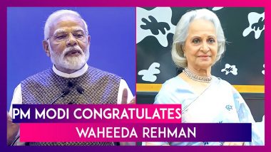 PM Narendra Modi Congratulates Waheeda Rehman For Dadasaheb Phalke Award, Says ‘Her Journey In Indian Cinema Has Left An Indelible Mark’