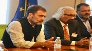 Congress Leader Rahul Gandhi Holds Talks With European Parliament Members in Brussels, Manipur Situation Among Topics Discussed