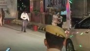 PM Modi Security Breach Video: 'Mentally Disturbed' BJP Worker Jumps in Front of Prime Minister Narendra Modi's Convoy in Varanasi, Arrested