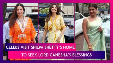 Ganesh Chaturthi 2023: Malaika Arora, Riteish Deshmukh, Genelia D’Souza & Others Visit Shilpa Shetty’s Home To Seek Bappa’s Blessings