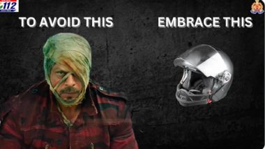 ‘Jawan Ho Ya Budhe’, Uttar Pradesh Police Use Shah Rukh Khan’s ‘Jawan’ Movie Poster To Remind the Use of Helmets