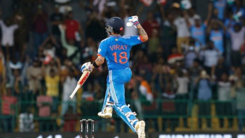 Virat Kohli Breaks Sachin Tendulkar's Record to Become Fastest Batsman to 13,000 ODI Runs, Achieves Feat During IND vs PAK Asia Cup 2023 Match