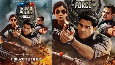 Indian Police Force: Sidharth Malhotra’s Upcoming Web Series to Stream on Prime Video From January 19, 2024!