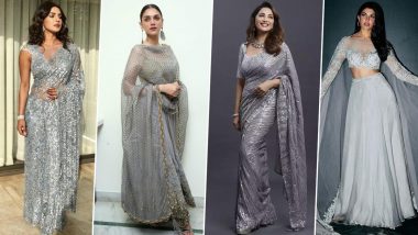 Navratri 2023 Day 7 Colour Grey: Priyanka Chopra and Madhuri Dixit's Outfit That Will Inspire You To Wear This Colour