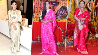 Durga Puja 2023 Fashion Inspo: Katrina Kaif, Mouni Roy & Other Past Looks of Celebs Doing Pandal Hopping