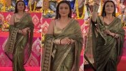 Rani Mukerji Embraces Festive Spirit With Graceful Dhunuchi Dance at Durga Puja (View Pic and Video)