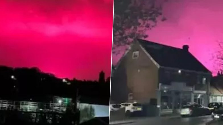 UK: Mysterious Pink Sky Over Kent Sparks Doomsday Fears Among Residents, Science Reveals Agricultural Source Behind Spectacle (See Pic)