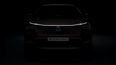 New Tata Safari 2023 Teaser Shared By Tata Motors Cars: Check Design and Pre-Booking Details