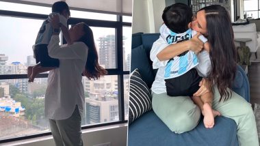 Neha Dhupia Pens Emotional Note for Son Guriq on His Second Birthday, Calls Him Her ‘Little Superhero’ (Watch Video)