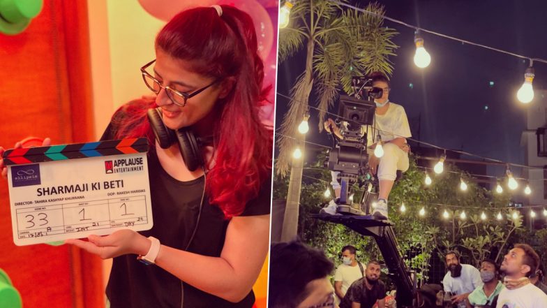 Sharmajee Ki Beti: Tahira Kashyap’s Directorial Debut Recalls Memories From the Sets of the Film, Shares a Throwback Photos With Sakshi Tanwar and Divya Dutta (View Pics)