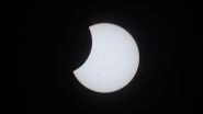 Solar Eclipse 2023 Photo From Space: NASA Shares Stunning Glimpse of the Annular Solar Eclipse Clicked From International Space Station
