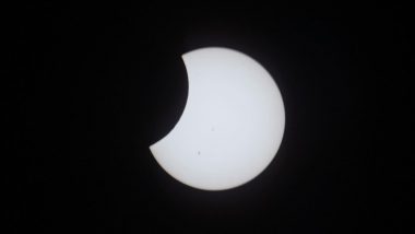 Solar Eclipse 2023 Photo From Space: NASA Shares Stunning Glimpse of the Annular Solar Eclipse Clicked From International Space Station