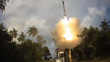 Indian Air Force Carries Out Successful Test of Surface-to-Surface Version of Brahmos (Watch Video)