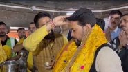 Anurag Thakur Offers Prayers at Baglamukhi Dham on &lsquo;Maha Ashtami&rsquo; in Himachal Pradesh&rsquo;s Kangra District (Watch Video)