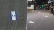 Israel-Hamas War: Israeli Flag Stickers Pasted on Streets in Maharashtra's Pune, Four Booked (See Pics And Video)