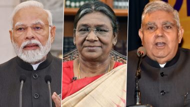 Vijayadashami 2023 Wishes: PM Narendra Modi, President Droupadi Murmu and VP Jagdeep Dhankhar Extend Greetings to Citizens on Dussehra