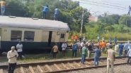 Chennai Suburban Train Accident Video: Three Coaches of Local Train Derail at Avadi Railway Station, Traffic Affetcted
