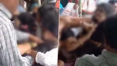 DTC Bus Fight: Women, Girls Engage in Ugly Brawl Over Seat on Bus in Delhi, Pull Each Other's Hair; Video Goes Viral