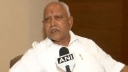 BS Yediyurappa Gets Z Category: MHA Accords Z Category CRPF Security Cover to BJP Leader and Former Chief Minister of Karnataka