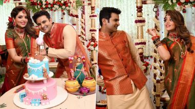 Sugandha Mishra Baby Shower: Comedian Looks Radiant in Green Saree, Sings a Special Song With Husband Sanket Bhosle (See Pics)