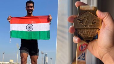 Angad Bedi Shines at International Athletics Championship, Dedicates Gold Medal to Late Father Bishan Singh Bedi!