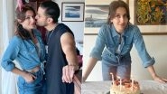 Soha Ali Khan Gives a Sneak Peek Into Her Birthday Celebration, Shares Heartwarming Pics Featuring Kunal Khemu, Daughter Inaaya