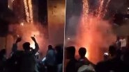 Jawan: Shah Rukh Khan, Atlee&rsquo;s Blockbuster Halted for Nearly 20 Minutes After Excited Fans Burst Fireworks Inside Malegaon Theatre (Watch Video)