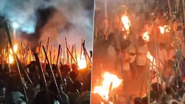 Devaragattu Bunny Festival 2023: One Dead, Several Injured in Traditional Stick Fight to 'Protect Idols' in Andhra Pradesh's Kurnool (Watch Videos)