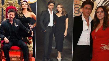 Shah Rukh Khan and Gauri Khan Wedding Anniversary: Fashionable Looks of the Star Couple As They Celebrate 32 Years of Togetherness (See Pics)