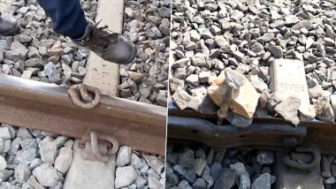 Vigilant Loco Pilots Avert Disaster on Udaipur-Jaipur Vande Bharat Express, Video Captures Attempt to Derail Train in Rajasthan